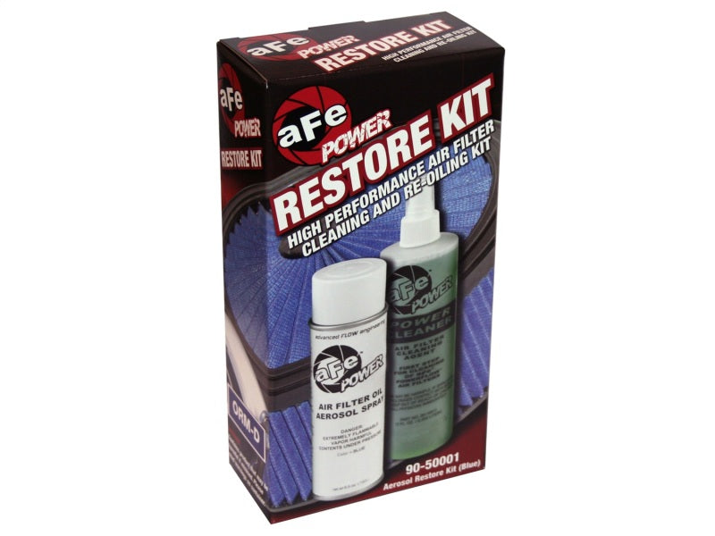 Load image into Gallery viewer, aFe MagnumFLOW Chemicals CHM Restore Kit Aerosol Single Blue
