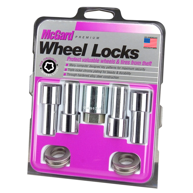 Load image into Gallery viewer, McGard Wheel Lock Nut Set - 4pk. (X-Long Shank) 7/16-20 / 13/16 Hex / 2.165in. Length - Chrome
