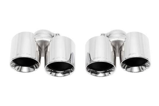 SOUL 09-11 Porsche 997.2 Carrera Bolt On Exhaust Tips - Polished Chrome