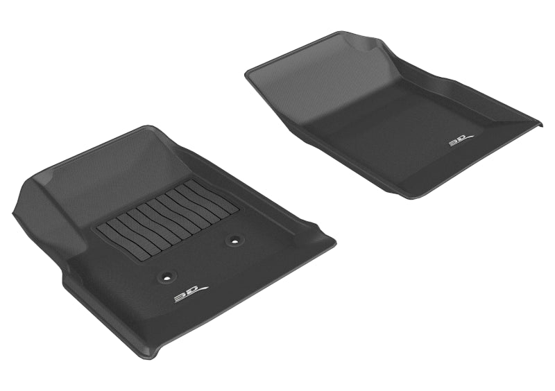 Load image into Gallery viewer, 3D MAXpider 2015-2020 Chevrolet/GMC Colorado/Canyon Crew Cab Kagu 1st Row Floormat - Black
