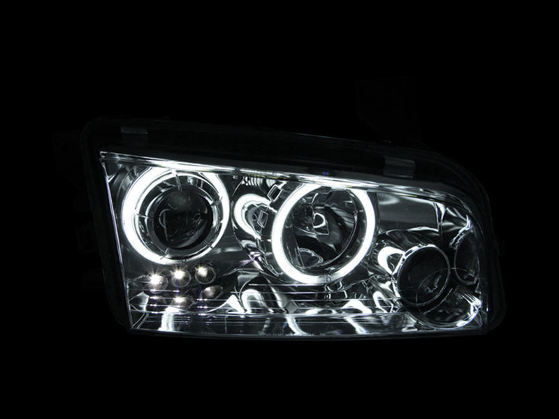 Load image into Gallery viewer, ANZO 2006-2010 Dodge Charger Projector Headlights w/ Halo Chrome (CCFL)
