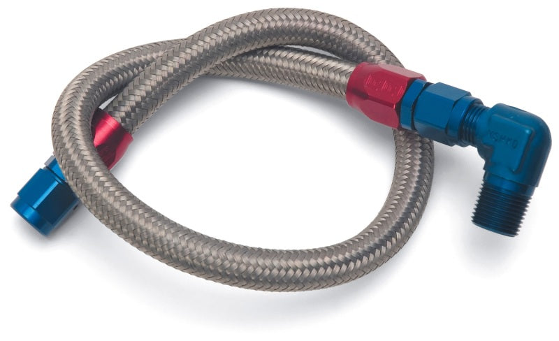 Load image into Gallery viewer, Edelbrock Fuel Line Braided Stainless for SBC ( Use w/ 8134 )
