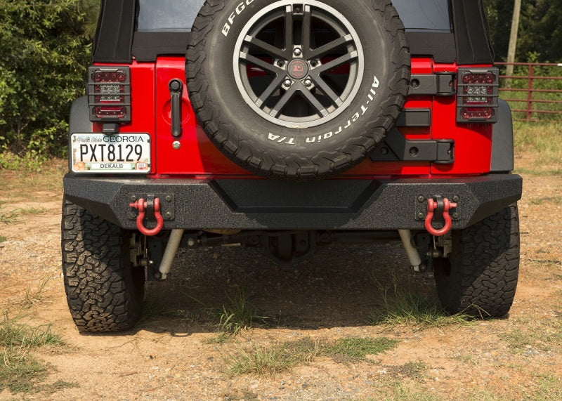 Load image into Gallery viewer, Rugged Ridge Spartan Rear Bumper Full Width 07-18 Jeep Wrangler JK
