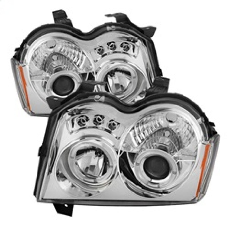 Load image into Gallery viewer, Spyder Jeep Grand Cherokee 05-07 Projector Headlights LED Halo LED Chrm Low 9006 PRO-YD-JGC05-HL-C
