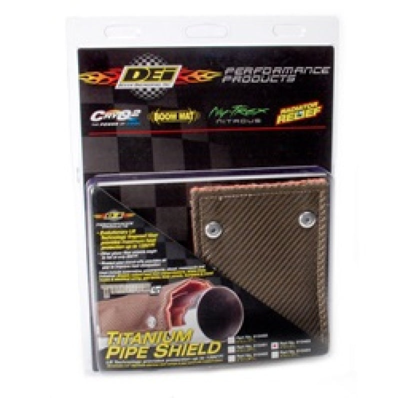 Load image into Gallery viewer, DEI Pipe Shield w/Stainless Steel Clamps - 4in x 8in - Titanium
