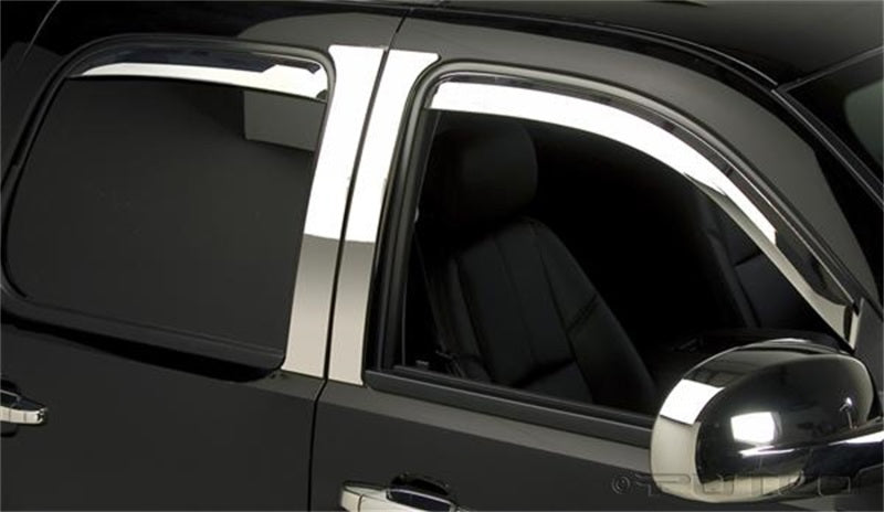 Load image into Gallery viewer, Putco 14-14 Chevrolet Silverado HD - Crew Cab (Front Only) Element Chrome Window Visors
