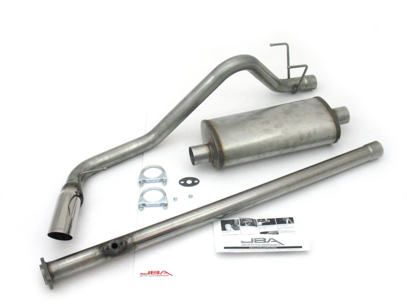 Load image into Gallery viewer, JBA 95-99 Toyota Tacoma (Xtra Cab) 2.4L/2.7L 409SS Pass Side Single Exit Cat-Back Exhaust
