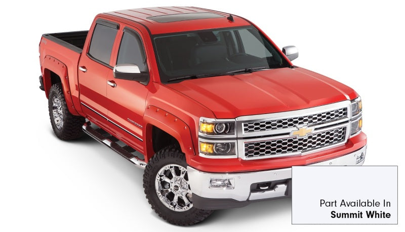 Load image into Gallery viewer, Bushwacker 16-18 Chevy Silverado 1500 Fleetside Pocket Style Flares 4pc - Summit White
