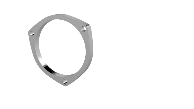 Load image into Gallery viewer, QTP 4in Weld-On QTEC 3 Bolt Flange
