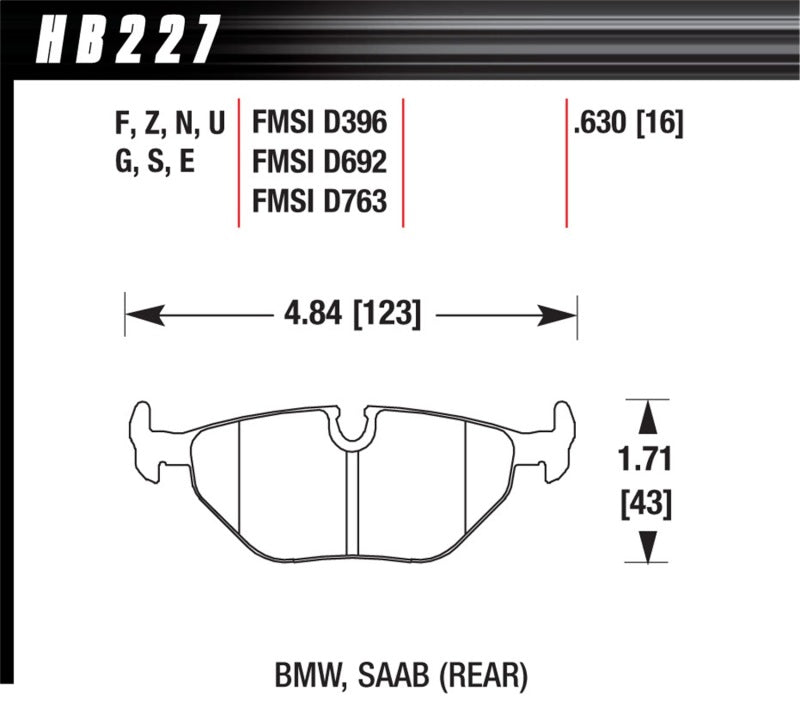 Load image into Gallery viewer, Hawk 92-95 BMW 318i 1.8L Base Sedan Rear ER-1 Brake Pads
