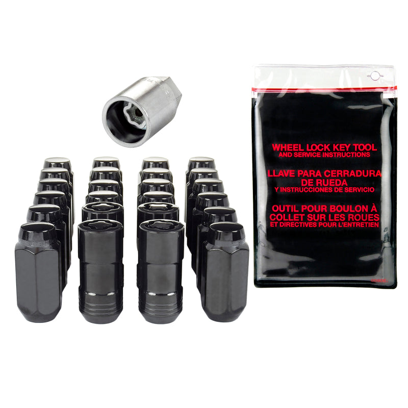 Load image into Gallery viewer, McGard 6 Lug Hex Install Kit w/Locks (Cone Seat Nut) M14X1.5 / 22mm Hex / 1.945in. Length - Black
