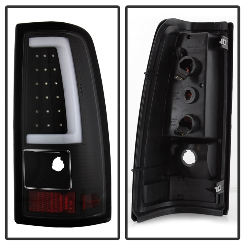Load image into Gallery viewer, xTune Chevy Silverado 1500/2500/3500 99-02 / Version 3 Tail Lights Black ALT-ON-CS99V3-LBLED-BK
