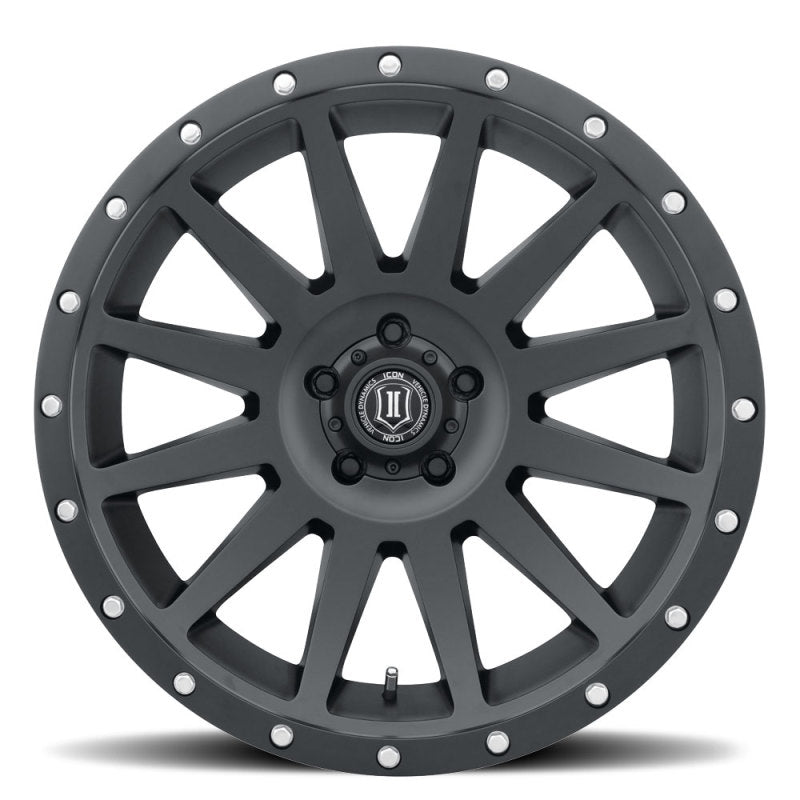 Load image into Gallery viewer, ICON Compression 20x10 6x135 -19mm Offset 4.75inBS Satin Black Wheel
