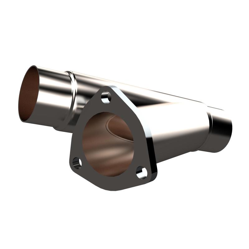 Load image into Gallery viewer, QTP 2.25in Weld-On QTEC Exhaust Cutout Y-Pipe
