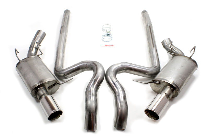 Load image into Gallery viewer, JBA 11-14 Ford Mustang GT/GT500 5.0L/5.4L/5.8L 409SS Dual Rear Exit Cat-Back Exhaust
