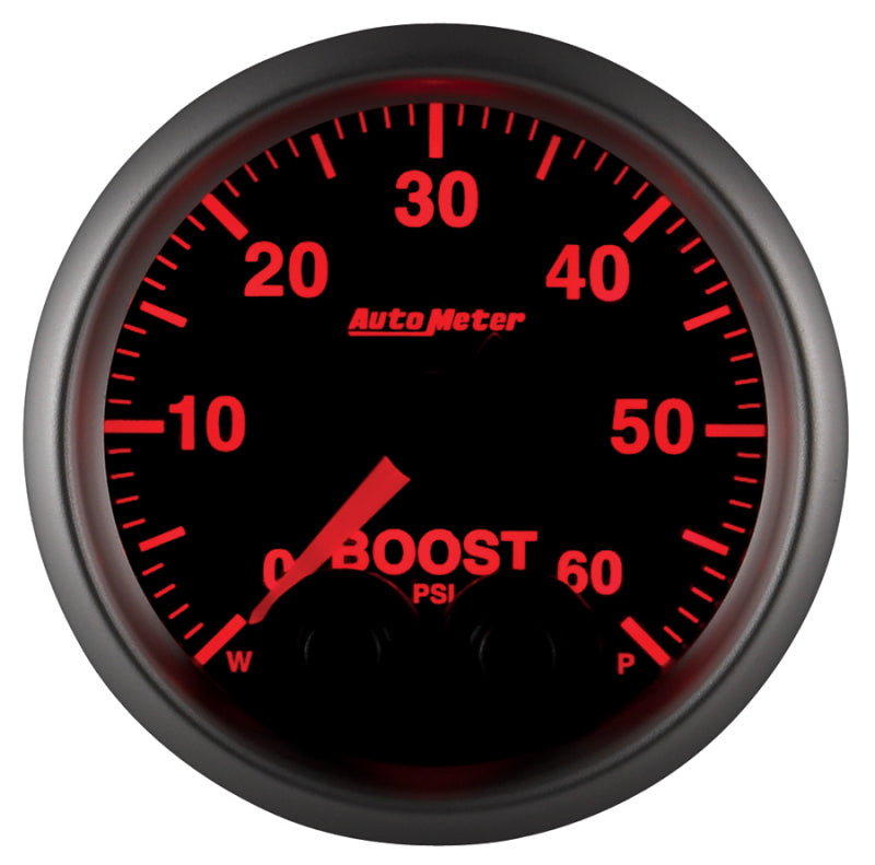 Load image into Gallery viewer, Autometer Elite 52mm 0-60 PSI Boost Peak &amp; Warn w/ Electronic Control Gauge
