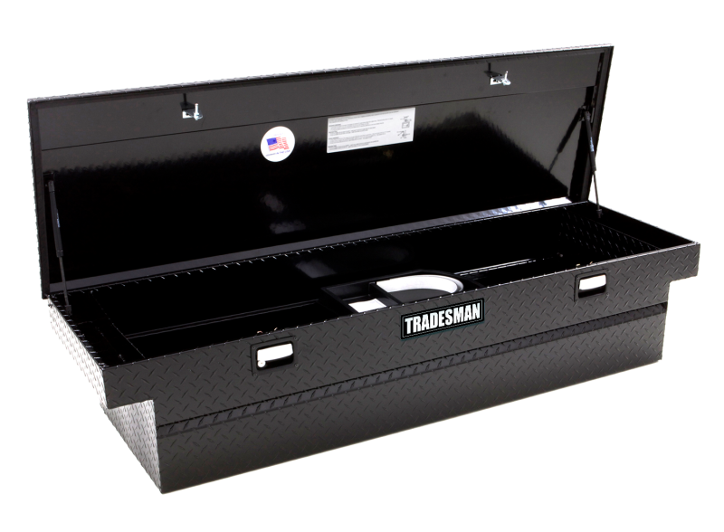 Load image into Gallery viewer, Tradesman Aluminum Single Lid Cross Bed Truck Tool Box (63in.) - Black
