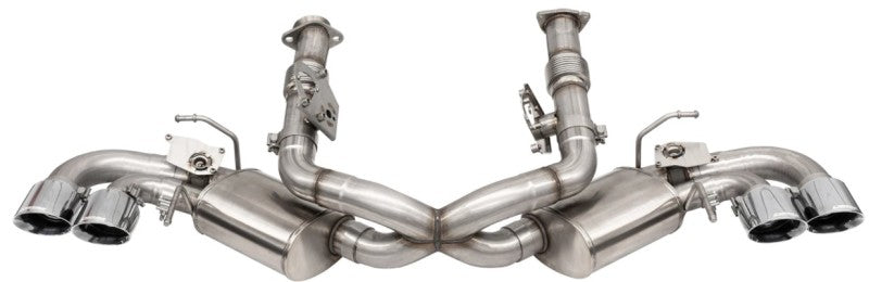 Load image into Gallery viewer, Corsa 20-25 Corvette C8 3in Valved Cat-Back 4.5in Pol Quad Tips Fits Factory Perf Exhaust DeletesAFM
