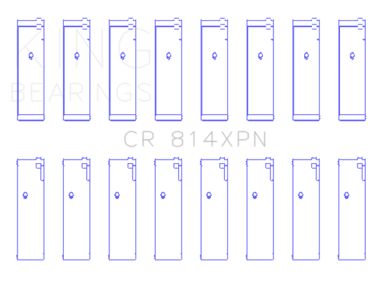 King Engine Bearings Ford 351ci 5.8L 16V (size 010) Connecting Rod Bearing Set