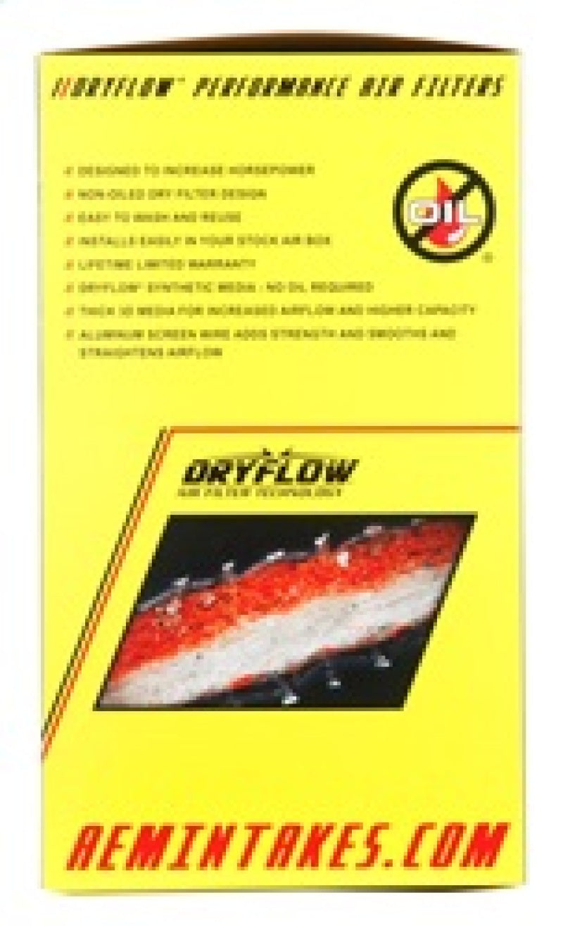 Load image into Gallery viewer, AEM Dryflow Air Filter - Round Tapered 5in Top OD x 6 Base OD x 5.563in H x 3in Flange ID
