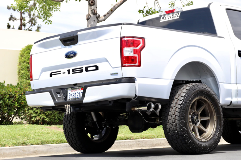 Load image into Gallery viewer, Carven 15-20 Ford F-150 Ecoboost Competitor Series Cat-Back w/TR-Series Muf. &amp; 4in Dual Tip-Polished
