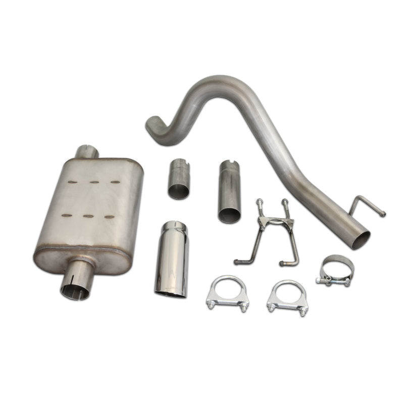Load image into Gallery viewer, JBA 87-96 Jeep Wrangler YJ 2.5L/4.0L/4.2L 304SS Single Rear Exit Cat-Back Exhaust
