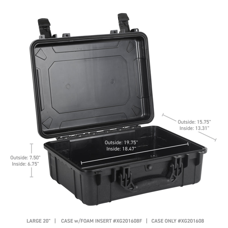 Load image into Gallery viewer, Go Rhino XVenture Gear Hard Case - Large 20in. / Lockable / IP67 / Automatic Air Valve - Tex. Black
