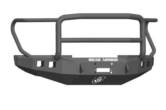 Road Armor 17-20 Ford F-250 Stealth Wide Fender Front Winch Bumper w/Lonestar Guard - Tex Blk