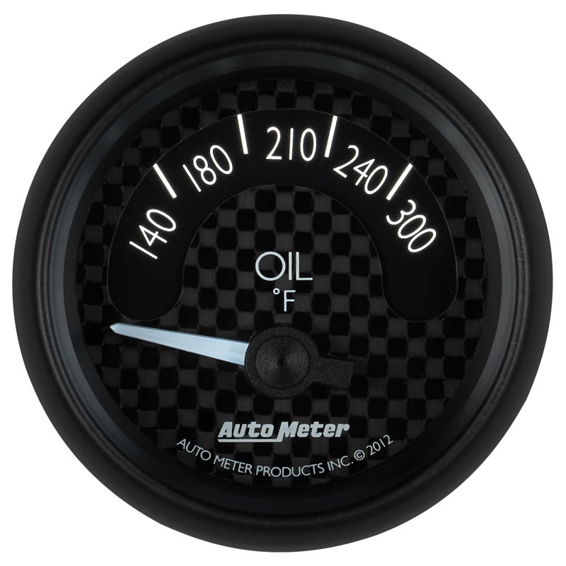 Load image into Gallery viewer, Autometer GT Series 52mm Short Sweep Electronic 140-300 Deg F Oil Temperature
