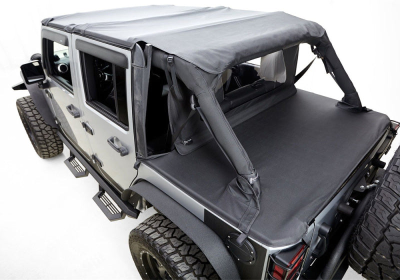 Load image into Gallery viewer, Rampage 2007-2018 Jeep Wrangler(JK) Unlimited 4-Door Tonneau Cover - Black Diamond
