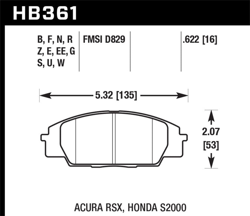Load image into Gallery viewer, Hawk 02-05 Acura RSX 2.0L Type-S OE Incl. Shims Front ER-1 Brake Pads
