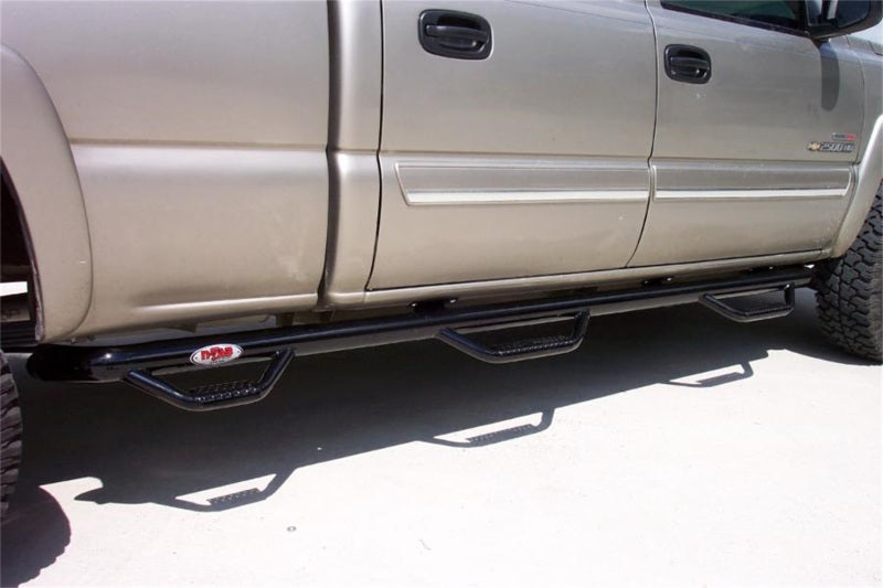 Load image into Gallery viewer, N-Fab Nerf Step 01-06 Chevy-GMC 2500/3500 Crew Cab 6.5ft Bed - Gloss Black - Bed Access - 3in
