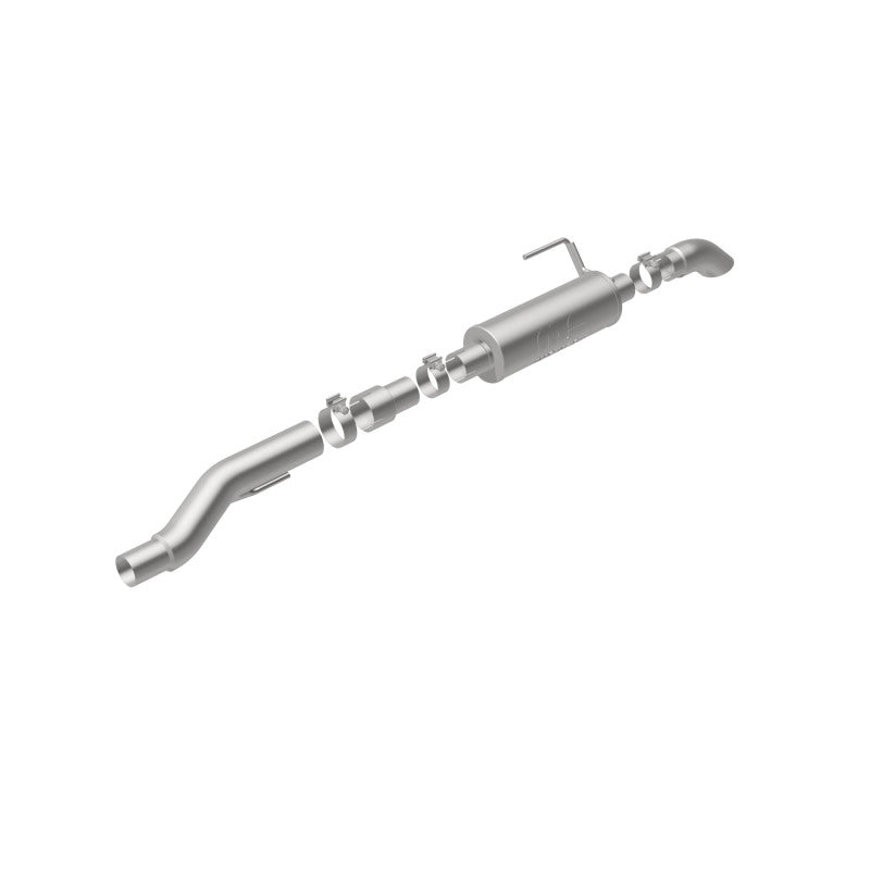 Load image into Gallery viewer, MagnaFlow Cat-Back, SS, 2.5/3in, Turn Down In Front Rear Tire 2015 Ford F150 5.0L V8 Ext Cab
