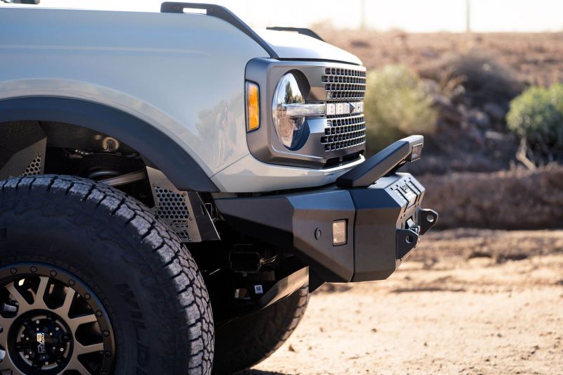 Load image into Gallery viewer, DV8 Offroad 2021+ Ford Bronco Front Bumper Winch Capable w/ Optional Bull Bar/Aux Light Opening

