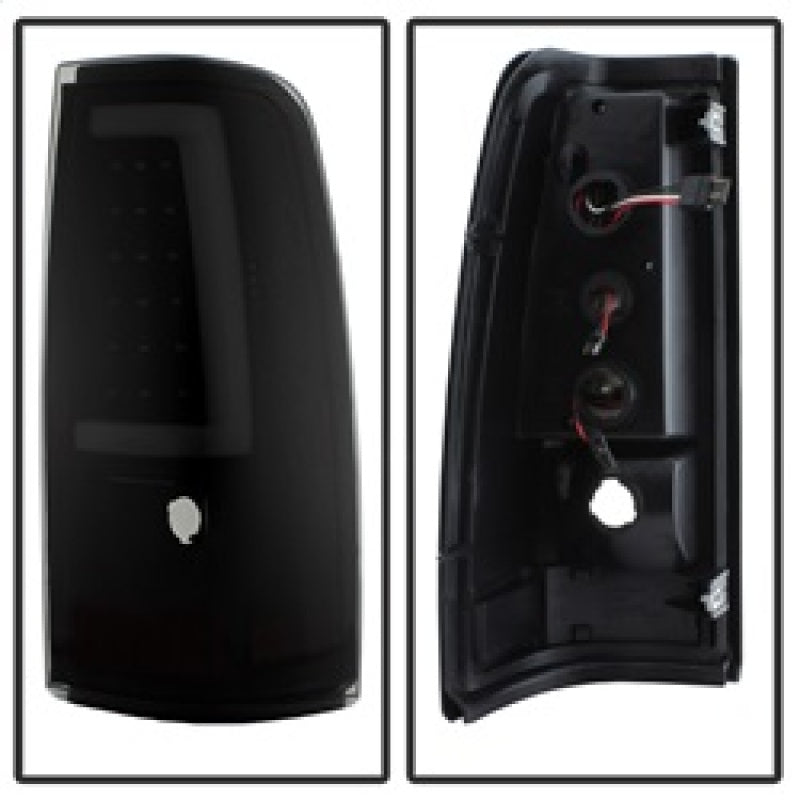 Load image into Gallery viewer, xTune Chevy Silverado 1500/2500/3500 99-02 Version 3 Tail Lights Black Smoke ALT-ON-CS99V3-LBLED-BSM
