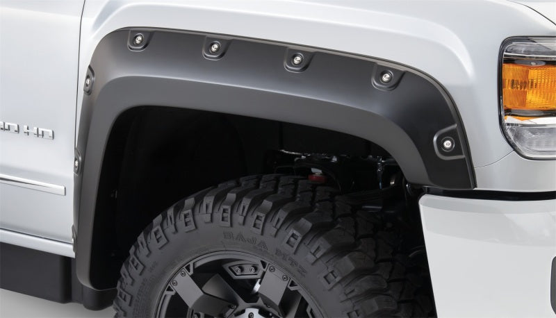 Load image into Gallery viewer, Bushwacker 15-18 GMC Sierra 2500 HD Boss Pocket Style Flares 4pc 78.8/97.6in Bed - Black
