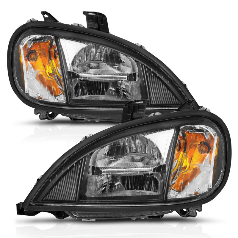 Load image into Gallery viewer, ANZO 1996-2013 Freightliner Columbia LED Crystal Headlights Black Housing w/ Clear Lens (Pair)
