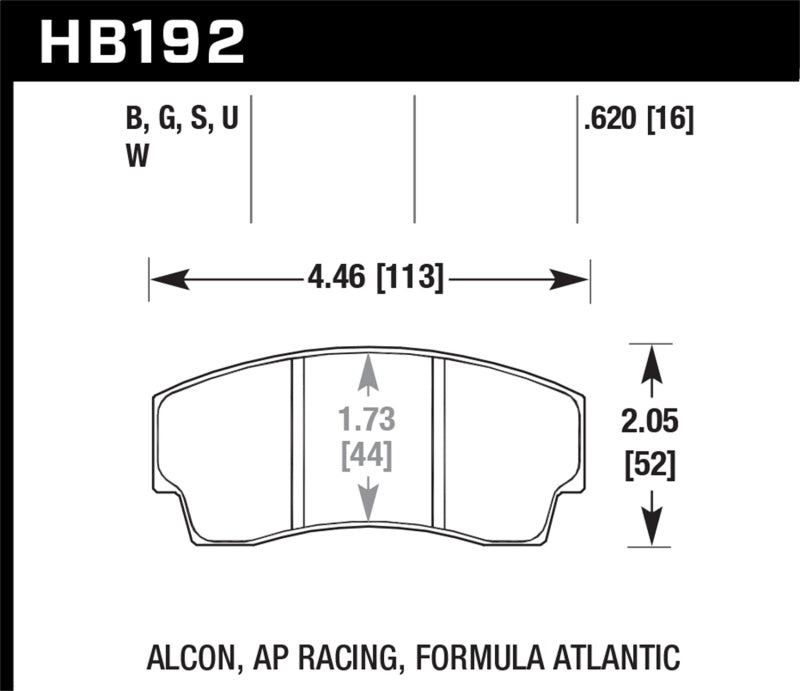 Load image into Gallery viewer, Hawk AP Racing CP4567 / CP5040-10/11/12/13S4 / CP5100 / CP5108 / CP6760 DTC-70 Race Brake Pads
