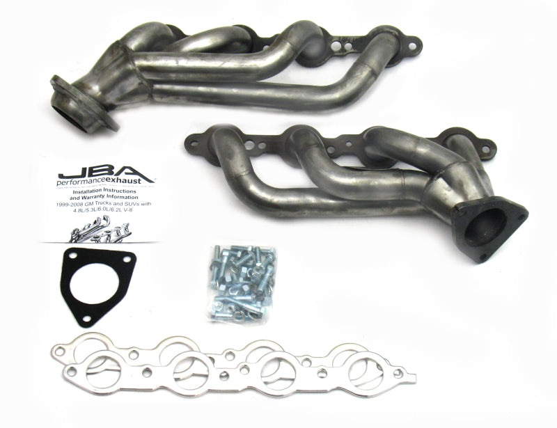 Load image into Gallery viewer, JBA 02-13 GM Truck 4.8L/5.3L LS Raw 409 Cat4Ward Header
