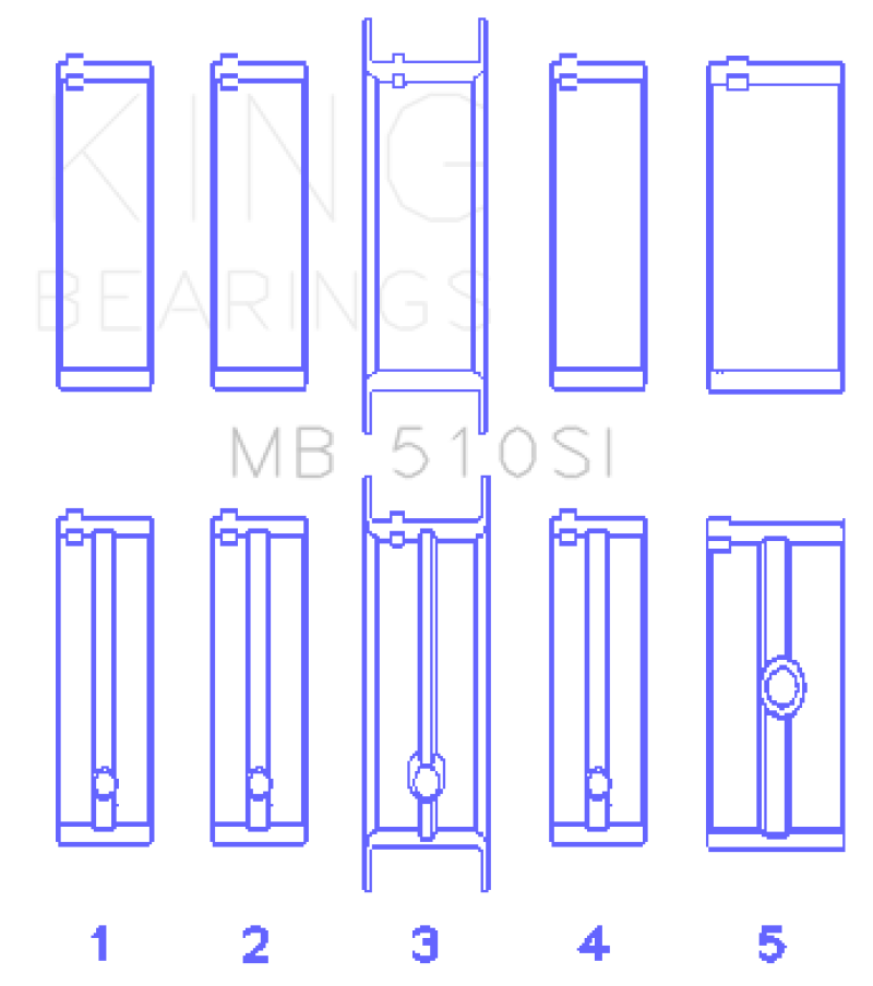 Load image into Gallery viewer, King Engine Bearings Chrysler 360 Main Bearing Set
