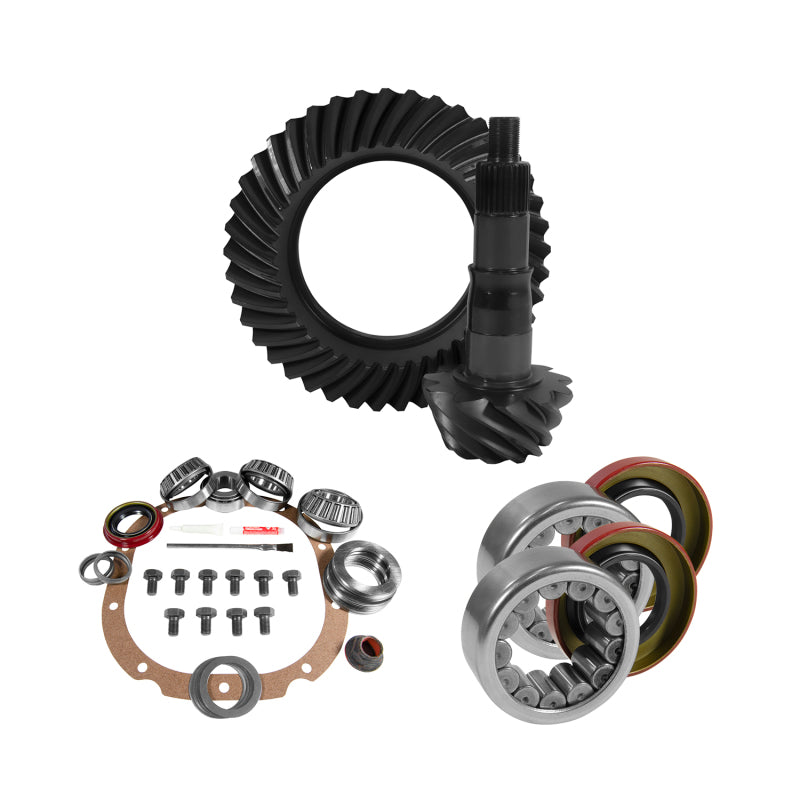 Load image into Gallery viewer, Yukon Gear 8.8in Ford 4.56 Rear Ring &amp; Pinion Install Kit 2.99in OD Axle Bearings and Seals
