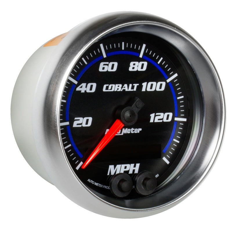 Load image into Gallery viewer, Autometer Cobalt 3-3/8in 0-140MPH In-Dash Electronic GPS Programmable Speedometer
