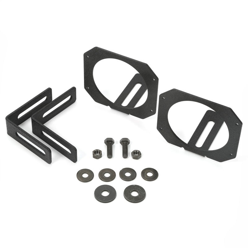 Load image into Gallery viewer, Rugged Ridge 07-18 Jeep Wrangler JK 3.5in Round / 3in Cube LED Light Mount Brackets
