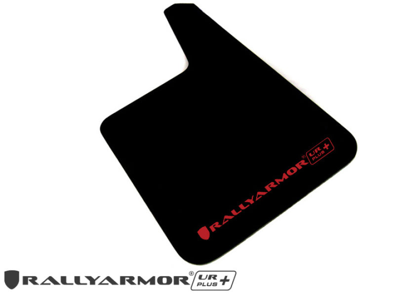 Load image into Gallery viewer, Rally Armor Universal Fit (No Hardware) UR Plus Black UR Mud Flap w/ Red Logo
