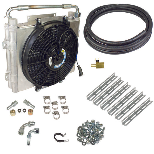 BD Diesel Xtrude Double Stacked Transmission Cooler Kit - Universal 1/2in Tubing
