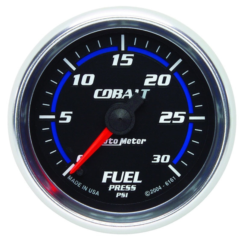 Load image into Gallery viewer, Autometer Cobalt 52mm 0-30 PSI Full Sweep Electronic Fuel Pressure Gauge

