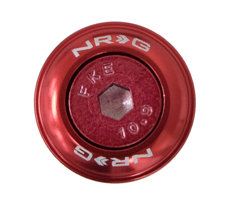Load image into Gallery viewer, NRG Fender Washer Kit w/Color Matched M6 Bolt Rivets For Plastic (Red) - Set of 10
