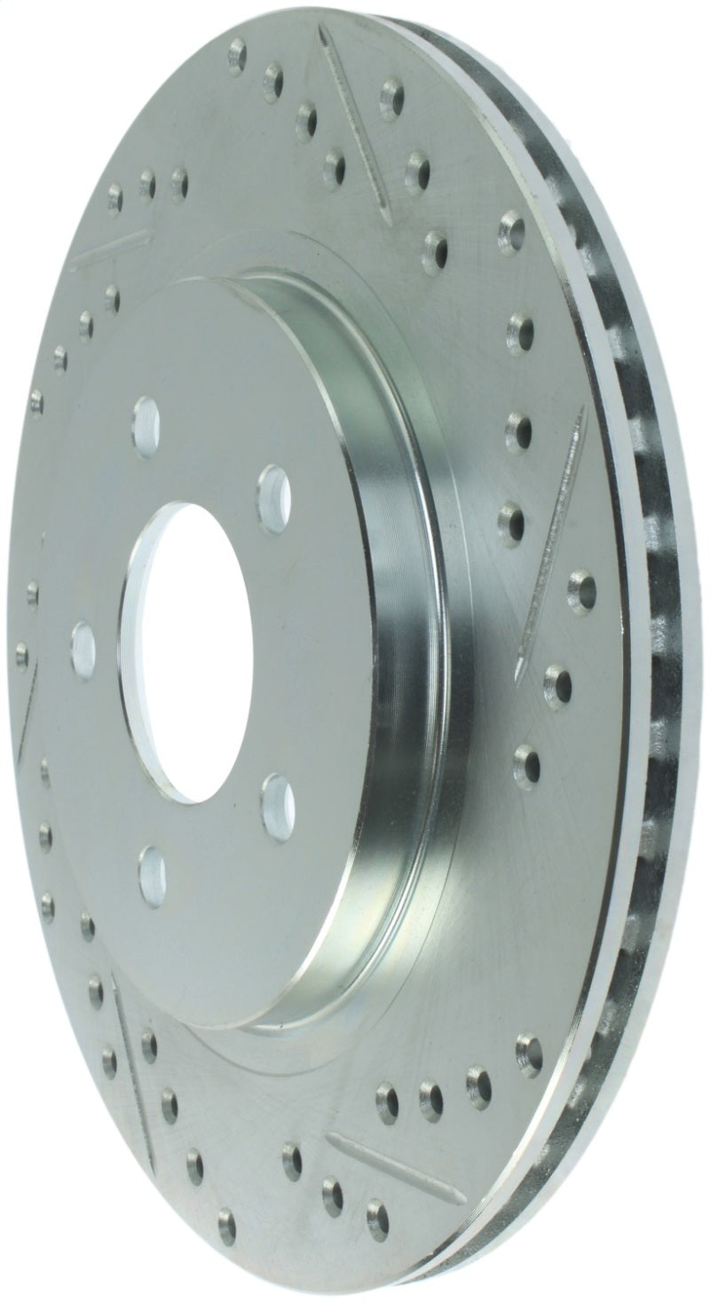 Load image into Gallery viewer, StopTech Select Sport 05-10 Ford Mustang GT Slotted and Drilled Rear Left Rotor
