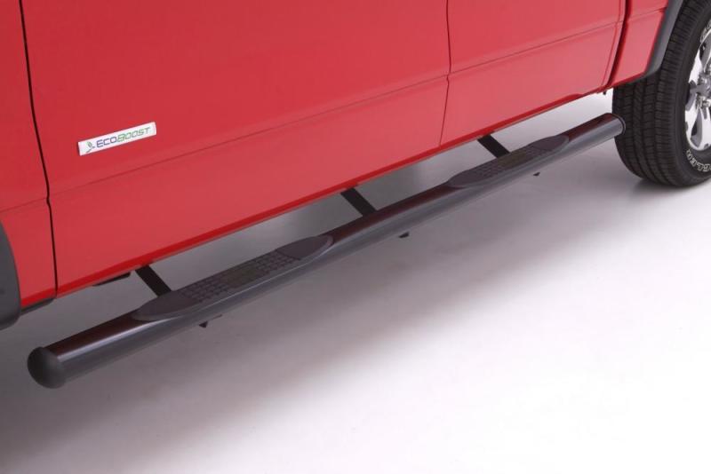 Load image into Gallery viewer, Lund 99-16 Ford F-250 Super Duty Crewcab 4in. Oval Straight Steel Nerf Bars - Black
