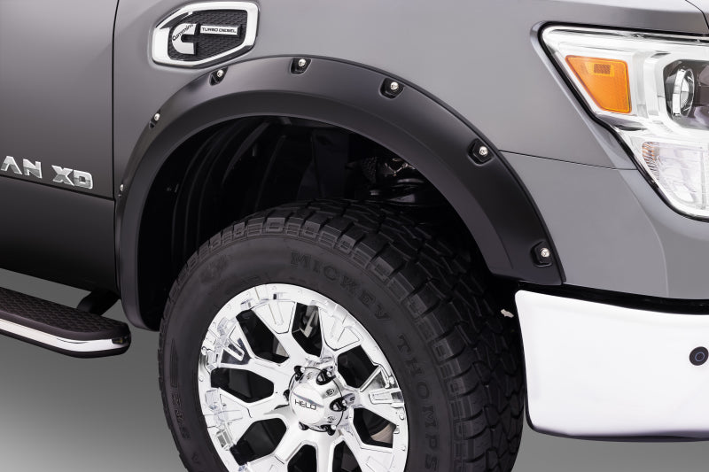 Load image into Gallery viewer, Bushwacker 04-15 Nissan Titan Pocket Style Flares 4pc 67.1/78.9/84/96in - Black
